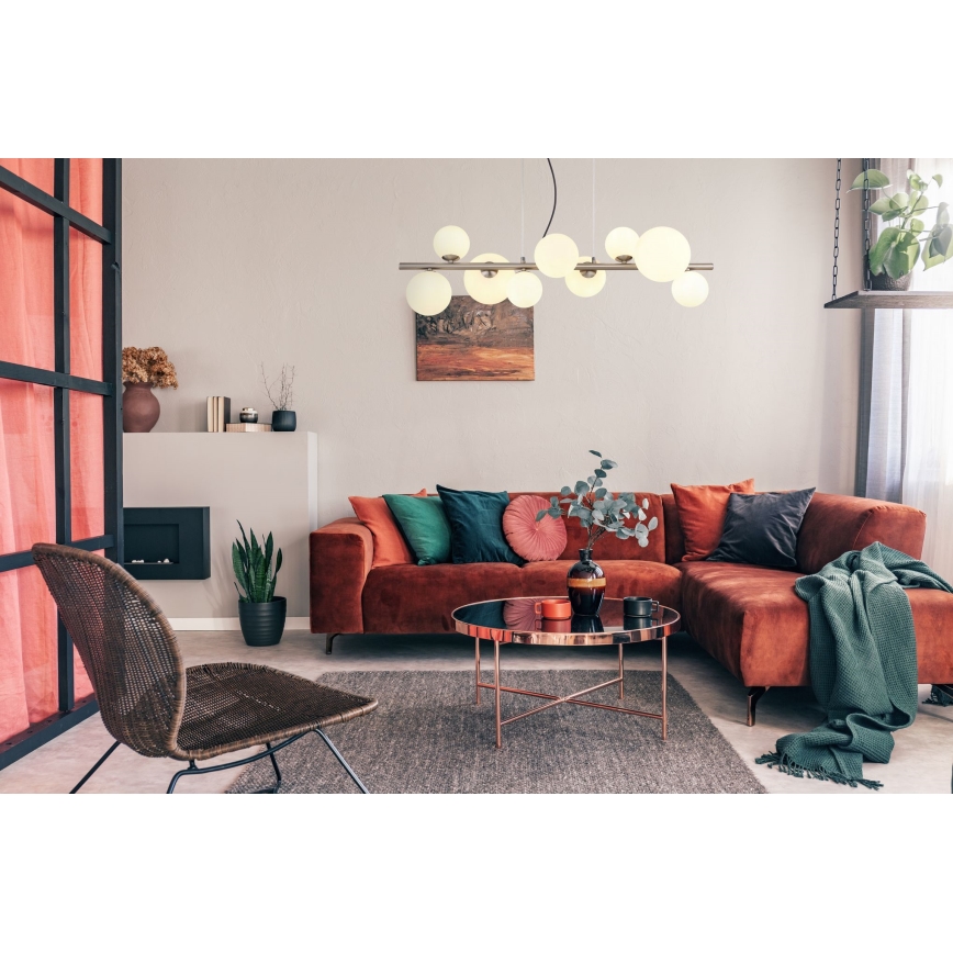 Globo - LED-kattokruunu johdossa 9xG9/3W/230V mattakromi