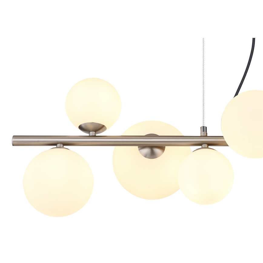 Globo - LED-kattokruunu johdossa 9xG9/3W/230V mattakromi