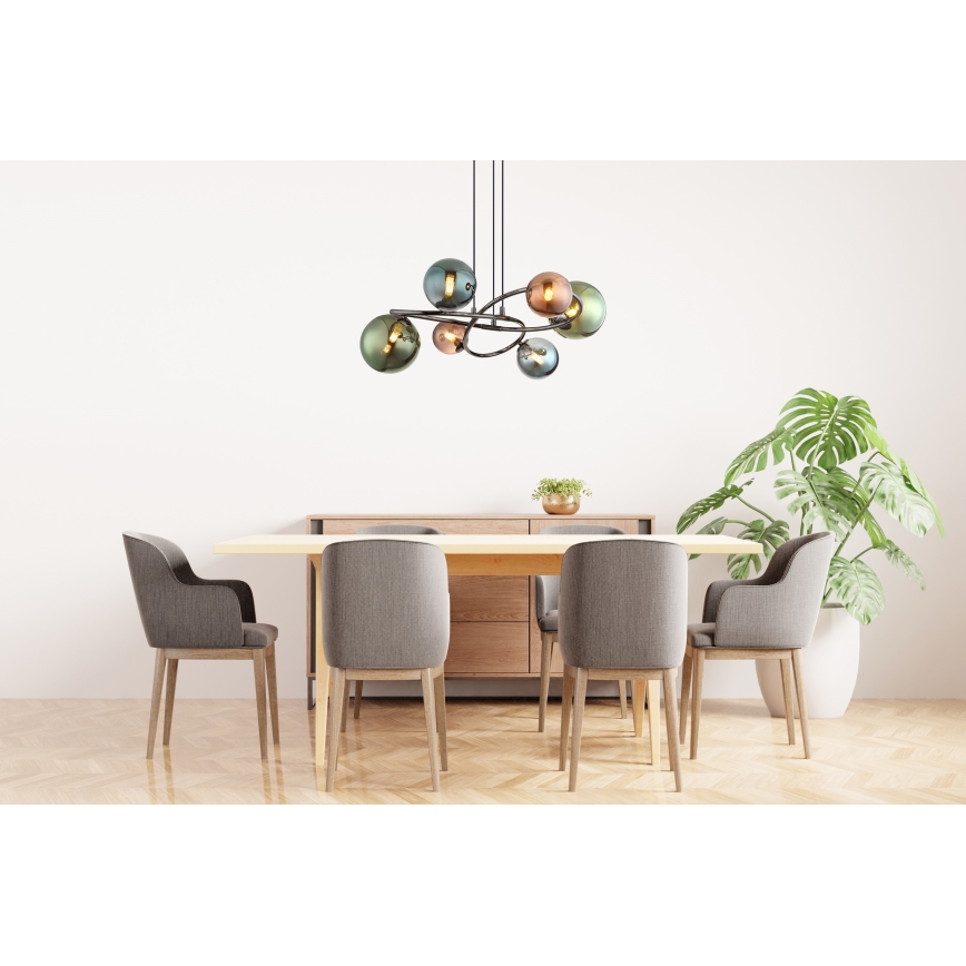 Globo - LED-kattokruunu johdossa 6xG9/3,5W/230V