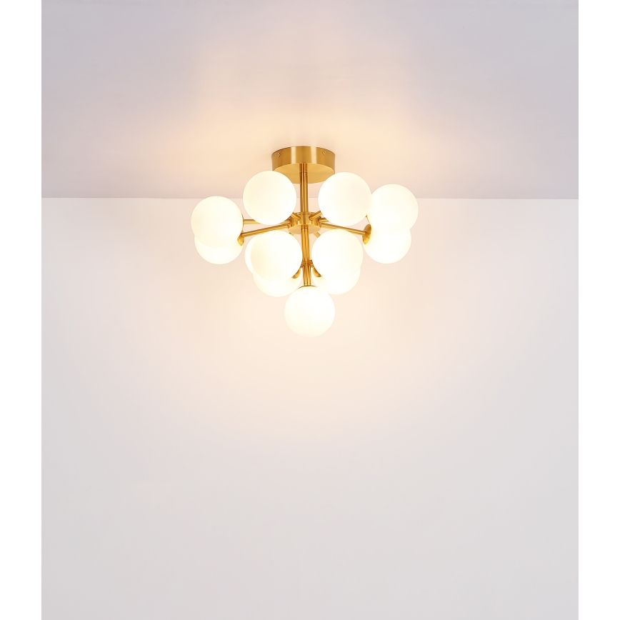 Globo - Kiinteä kattokruunu 13xG9/5W/230V halkaisija 56 cm musta