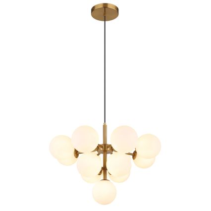 Globo - Kattokruunu johdossa 13xG9/5W/230V halkaisija 56 cm kulta