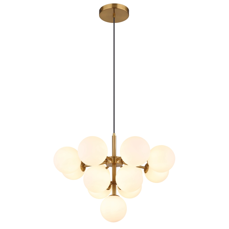 Globo - Kattokruunu johdossa 13xG9/5W/230V halkaisija 56 cm kulta