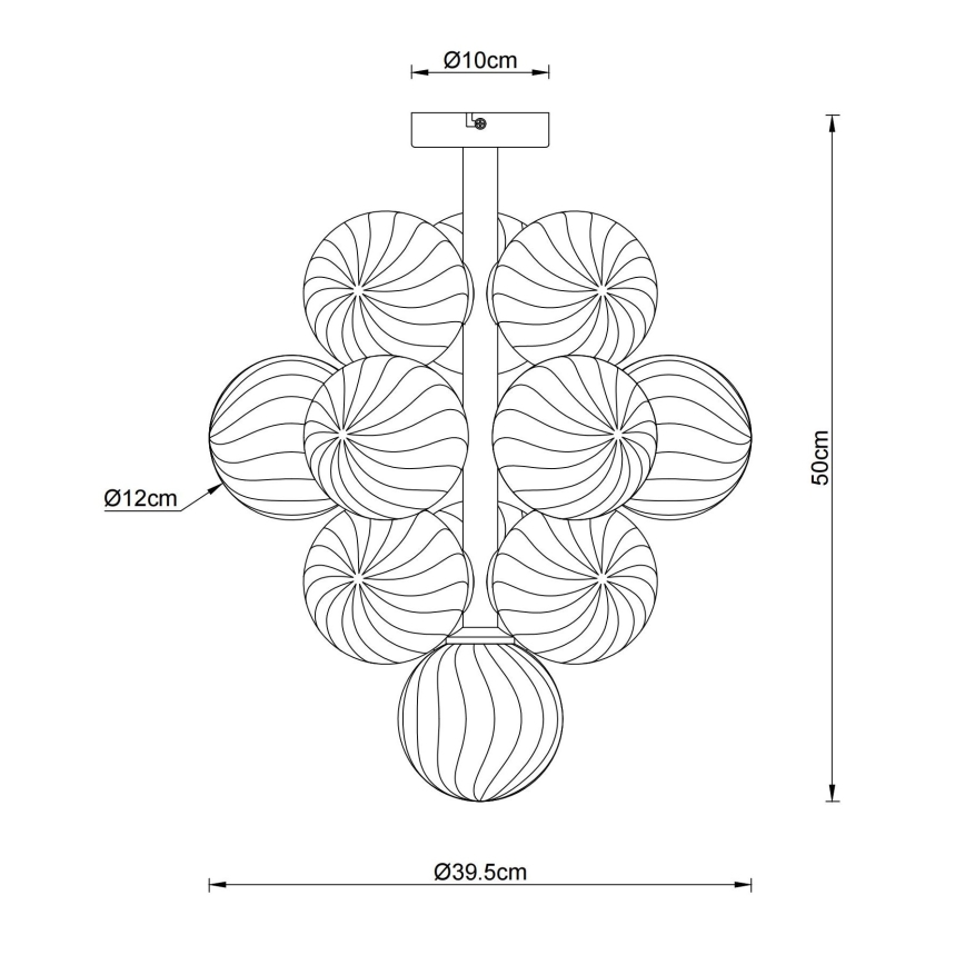 Globo - Varrellinen kattokruunu 13xG9/4W/230V