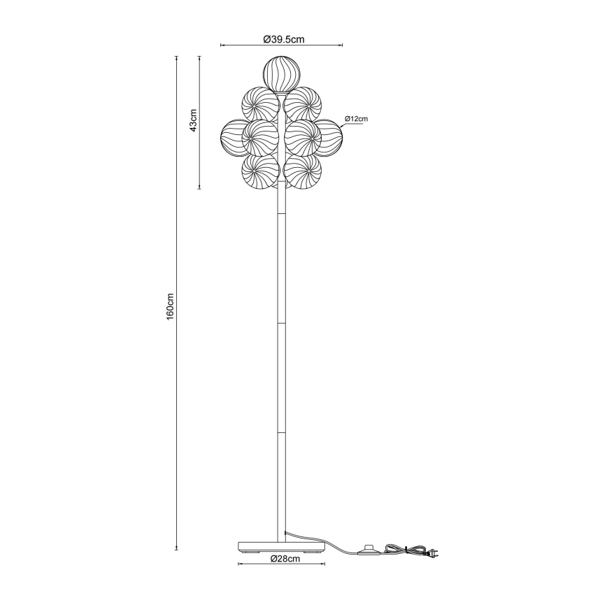 Globo - Lattiavalaisin 13xG9/4W/230V