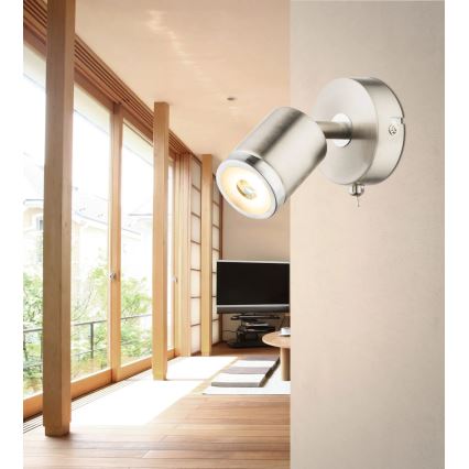 Globo - LED-seinäkohdevalaisin LED/4W/230V 3000K