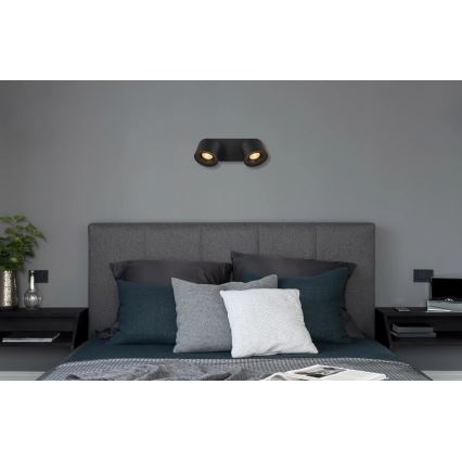 Globo - LED-kohdevalaisin 2xLED/6W/230V musta