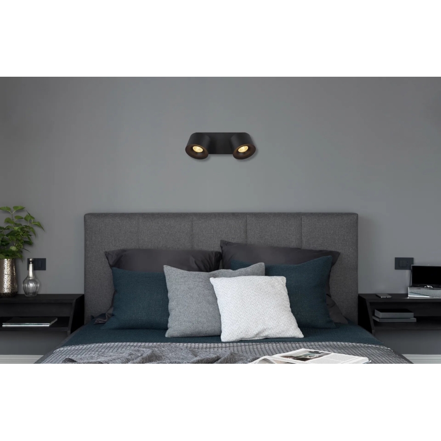 Globo - LED-kohdevalaisin 2xLED/6W/230V musta