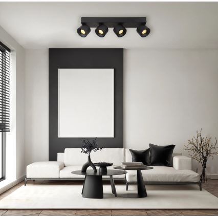 Globo - LED-kohdevalaisin 4xLED/6W/230V musta