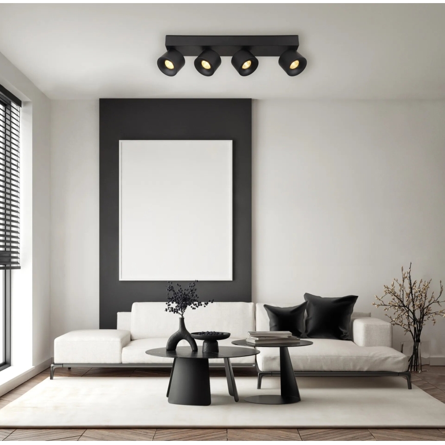 Globo - LED-kohdevalaisin 4xLED/6W/230V musta