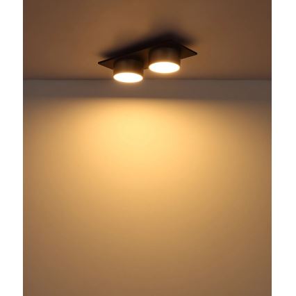 Globo - LED-kattovalaisin LED/24W/230V 3000K 46x20 cm messinki