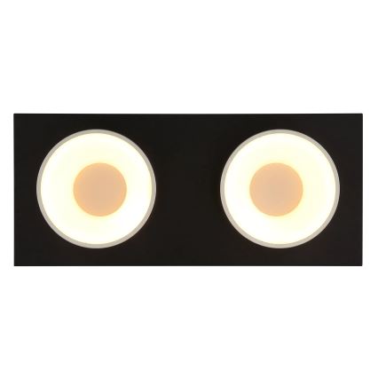 Globo - LED-kattovalaisin LED/24W/230V 3000K 46x20 cm messinki