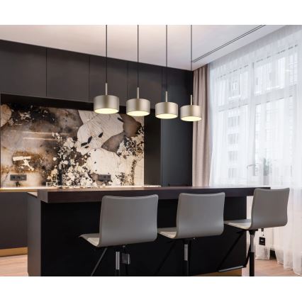 Globo - LED-riippuvalaisin vaijerilla LED/40W/230V 3000K messinki