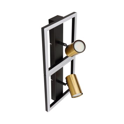 Globo - LED-kattovalaisin 2xGU10/5W/230V + LED/22W/230V