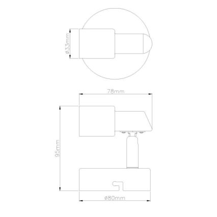 Globo - LED-seinävalaisin 1xGU10/3W/230V