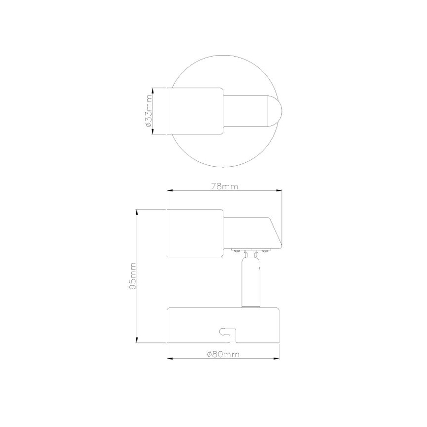 Globo - LED-seinävalaisin 1xGU10/3W/230V