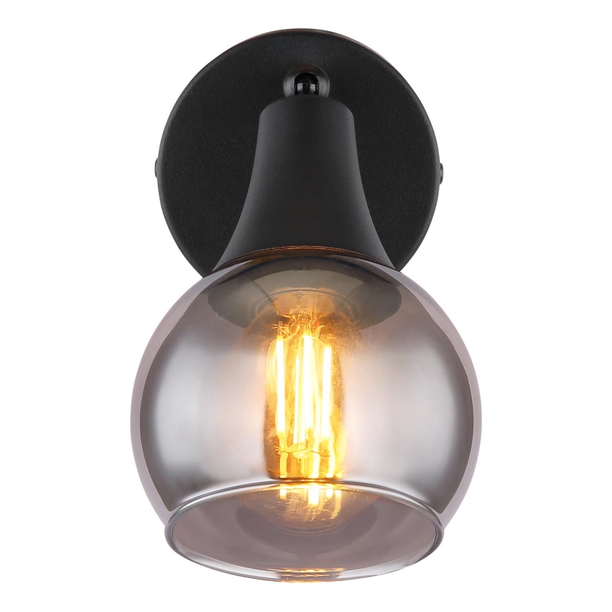 Globo - Seinäkohdevalo 1xE14/40W/230V musta