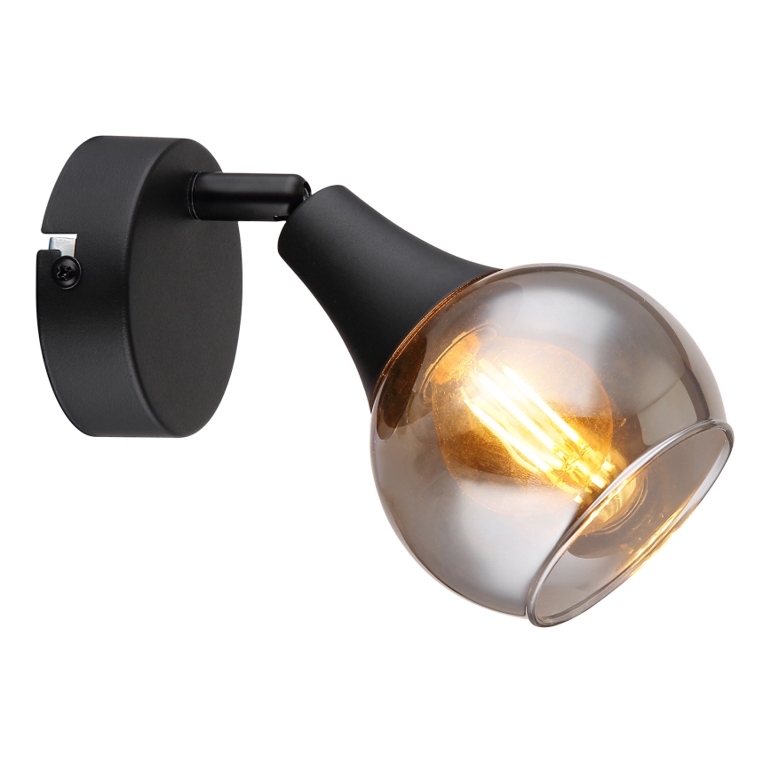 Globo - Seinäkohdevalo 1xE14/40W/230V musta