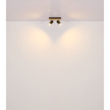 Globo - Kohdevalo 2xGU10/25W/230V musta