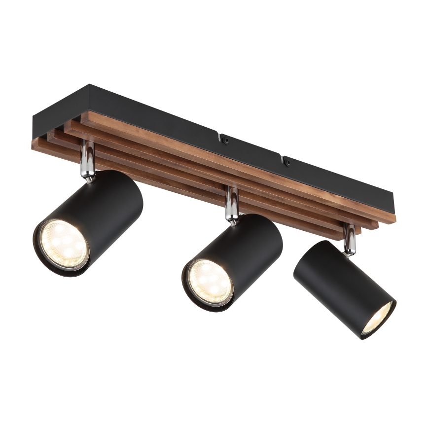 Globo - Kohdevalo 3xGU10/25W/230V musta