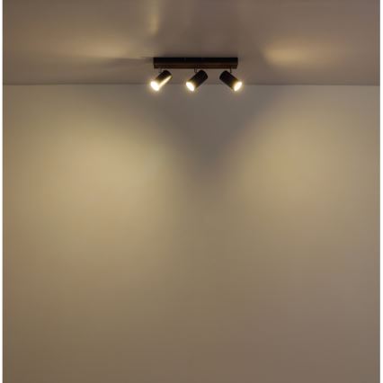 Globo - Kohdevalo 3xGU10/25W/230V musta