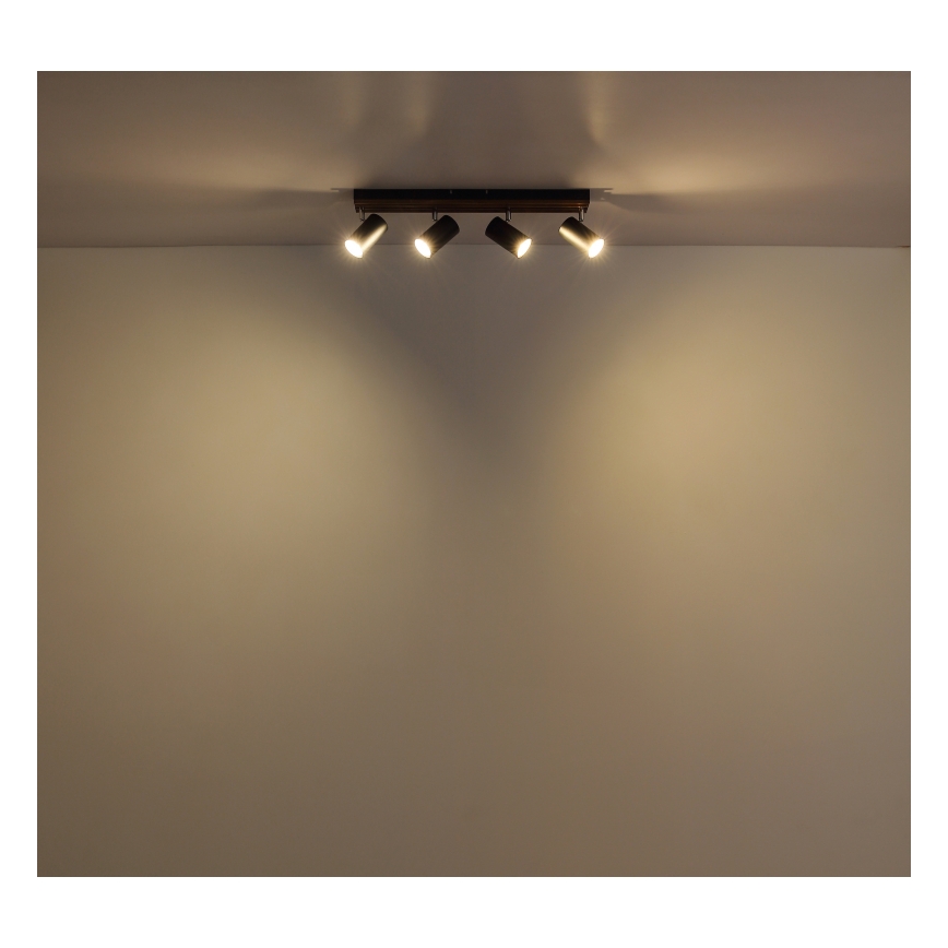 Globo - Kohdevalo 4xGU10/25W/230V musta