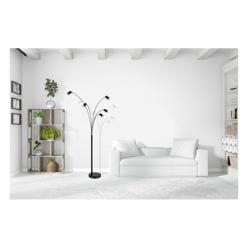 Globo - Lattialamppu 5xGU10/35W/230V