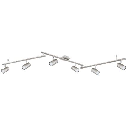 Globo - Kohdevalo 6xGU10/35W/230V mattakromi