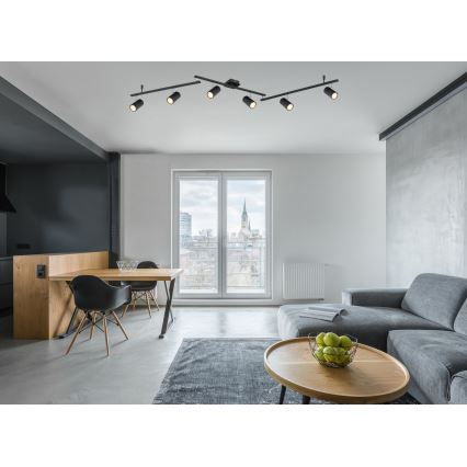 Globo - Kohdevalo 6xGU10/35W/230V musta