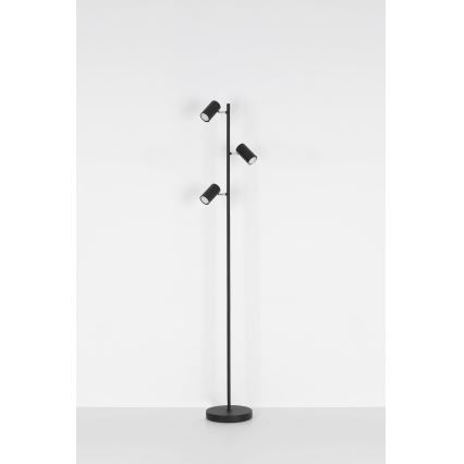 Globo - Lattialamppu 3xGU10/5W/230V musta