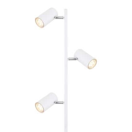 Globo - Lattialamppu 3xGU10/5W/230V valkoinen