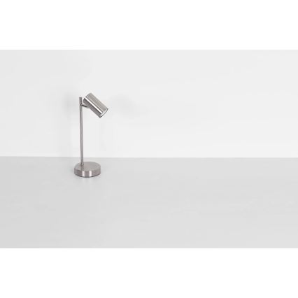 Globo - Pöytävalaisin 1xGU10/5W/230V mattakromi