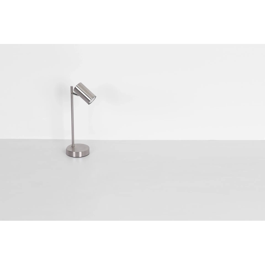 Globo - Pöytävalaisin 1xGU10/5W/230V mattakromi