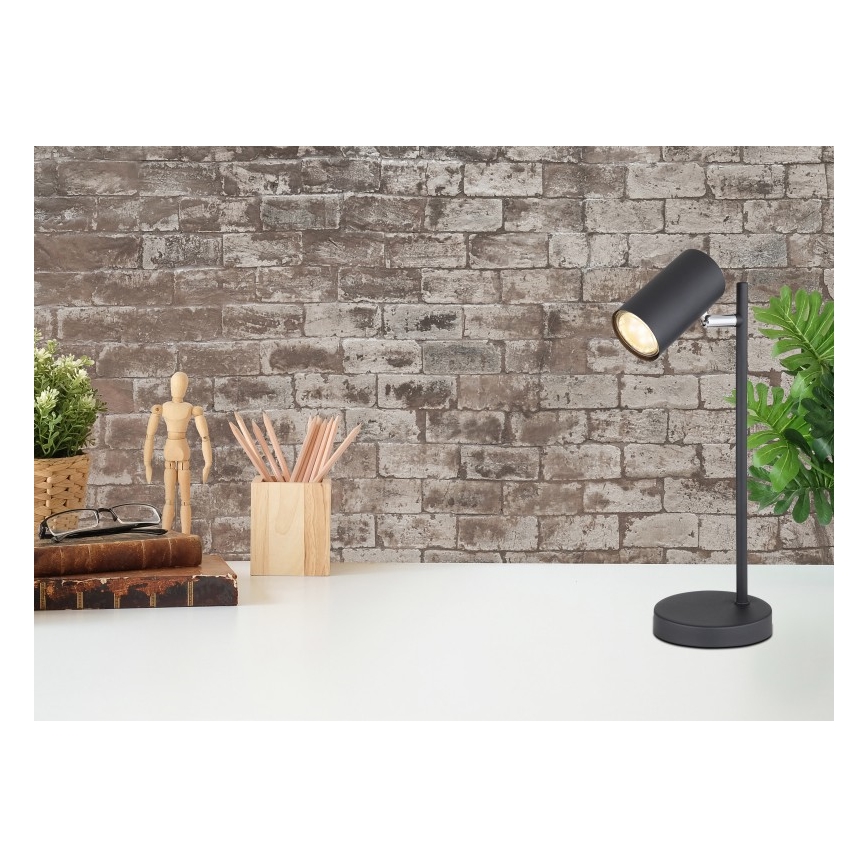 Globo - Pöytävalaisin 1xGU10/5W/230V musta