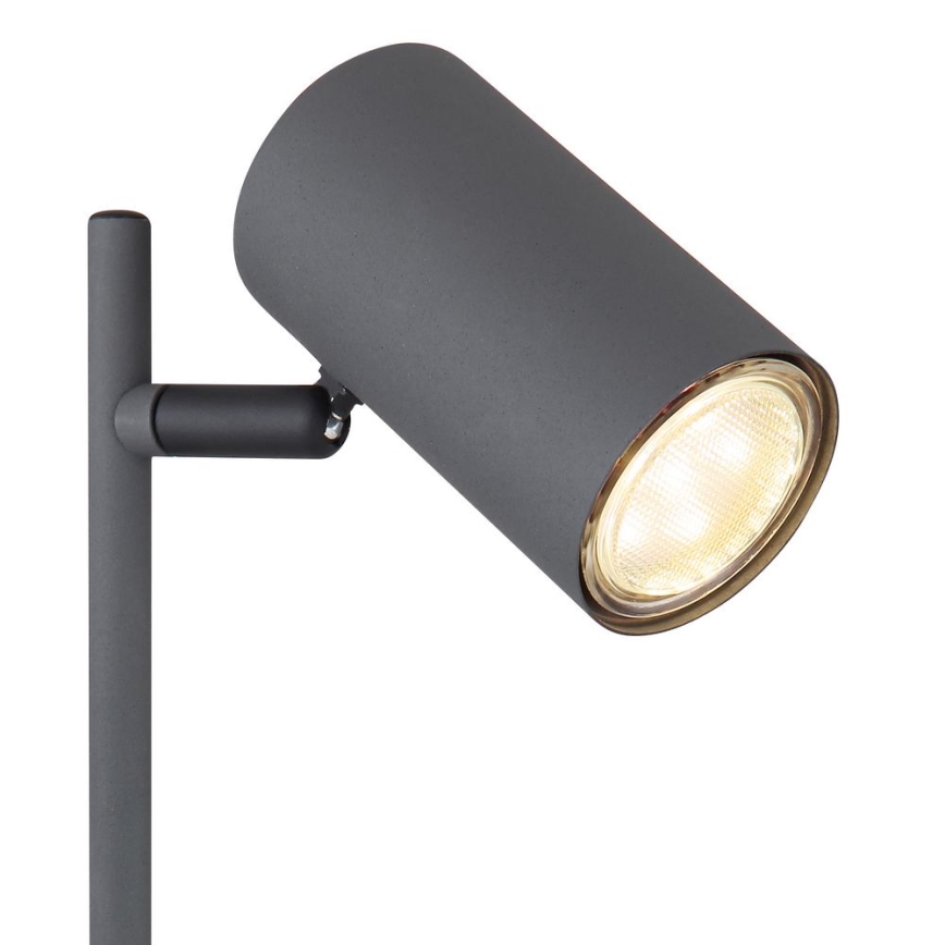 Globo - Pöytävalaisin 1xGU10/5W/230V harmaa/ruskea