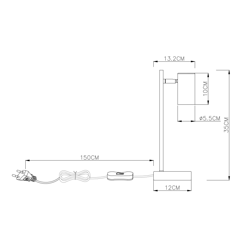 Globo - Pöytälamppu 1xGU10/5W/230V