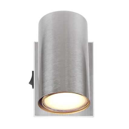Globo - Seinäkohdevalo 1xGU10/25W/230V mattakromi