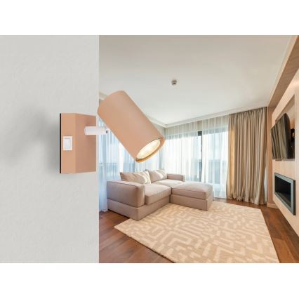 Globo - Seinäkohdevalo 1xGU10/25W/230V oranssi