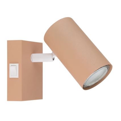 Globo - Seinäkohdevalo 1xGU10/25W/230V oranssi