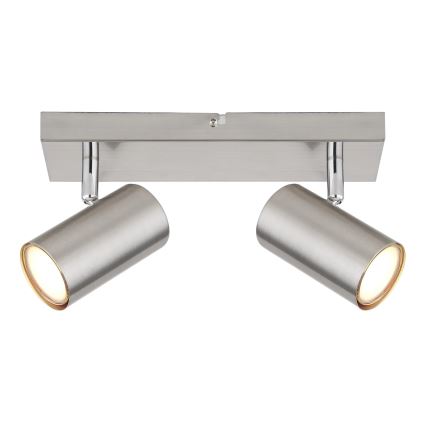 Globo - Kohdevalo 2xGU10/25W/230V mattakromi