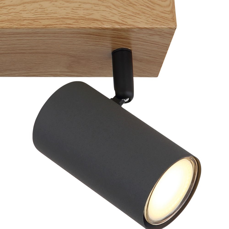 Globo - Kohdevalo 2xGU10/35W/230V harmaa/ruskea