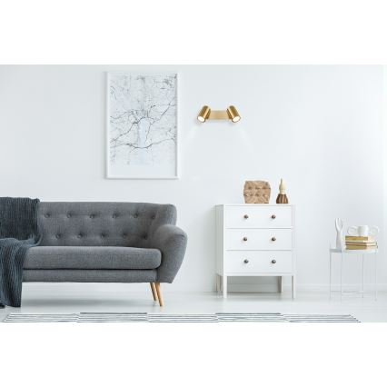 Globo - Kohdevalo 2xGU10/35W/230V kulta