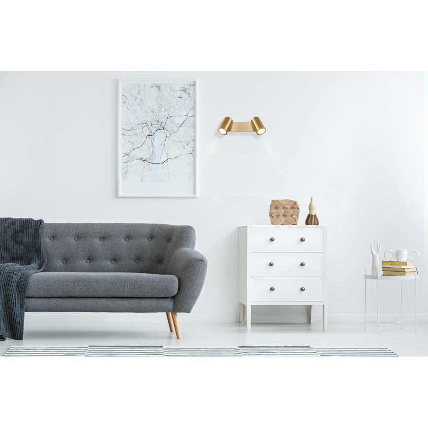 Globo - Kohdevalo 2xGU10/35W/230V kulta