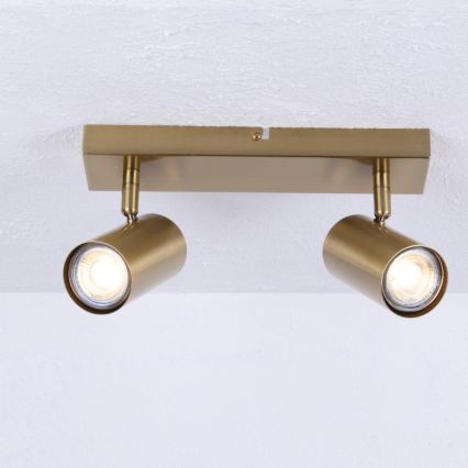 Globo - Kohdevalo 2xGU10/35W/230V kulta
