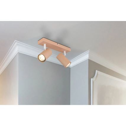 Globo - Kohdevalo 2xGU10/25W/230V oranssi