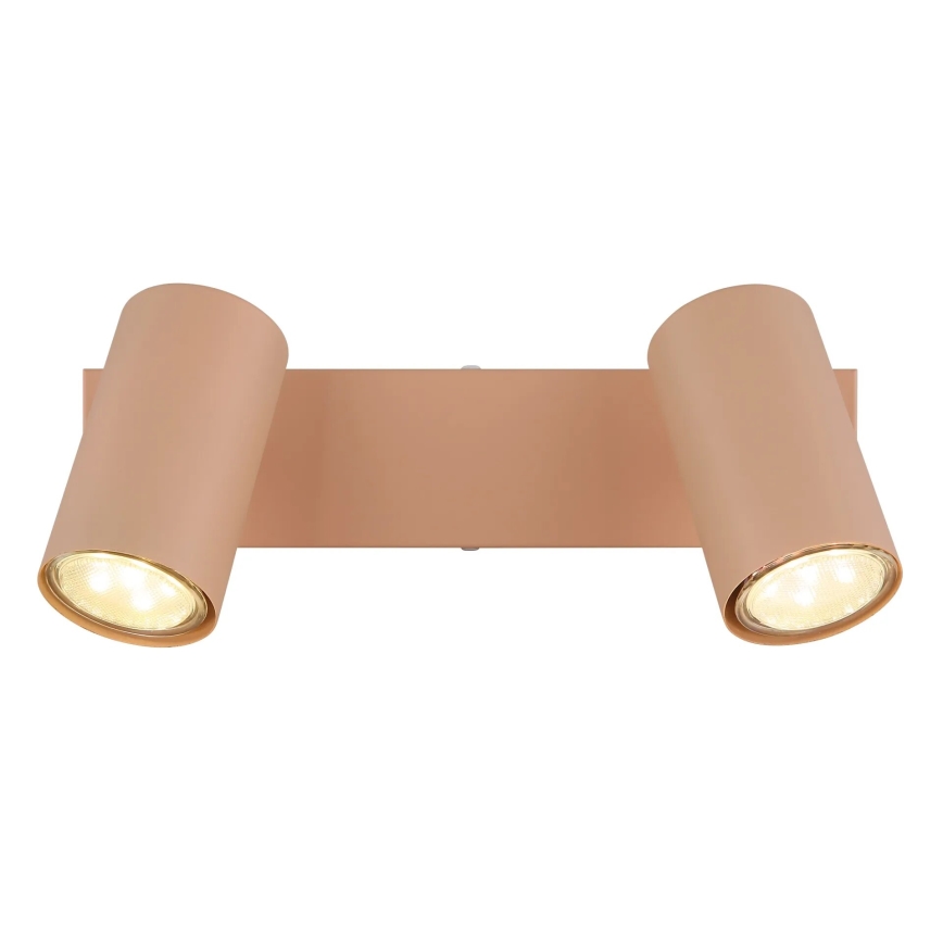 Globo - Kohdevalo 2xGU10/25W/230V oranssi