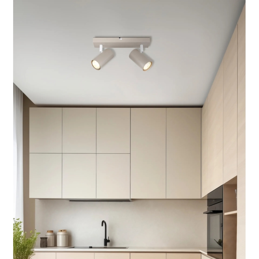 Globo - Kohdevalaisin 2xGU10/35W/230V beige