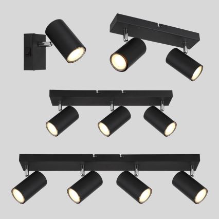 Globo - Kohdevalo 3xGU10/35W/230V musta