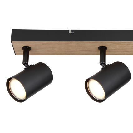 Globo - Kohdevalo 3xGU10/35W/230V musta/ruskea