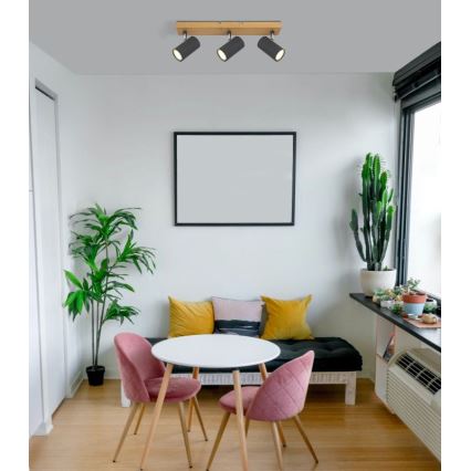 Globo - Kohdevalo 3xGU10/35W/230V harmaa/ruskea