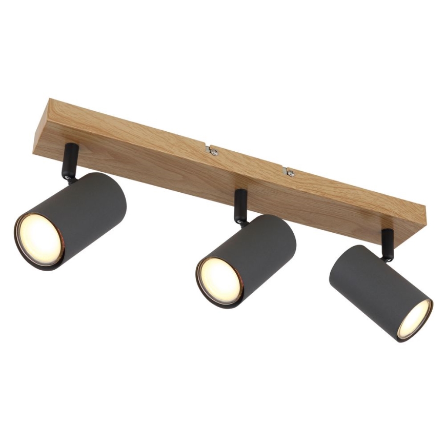 Globo - Kohdevalo 3xGU10/35W/230V harmaa/ruskea